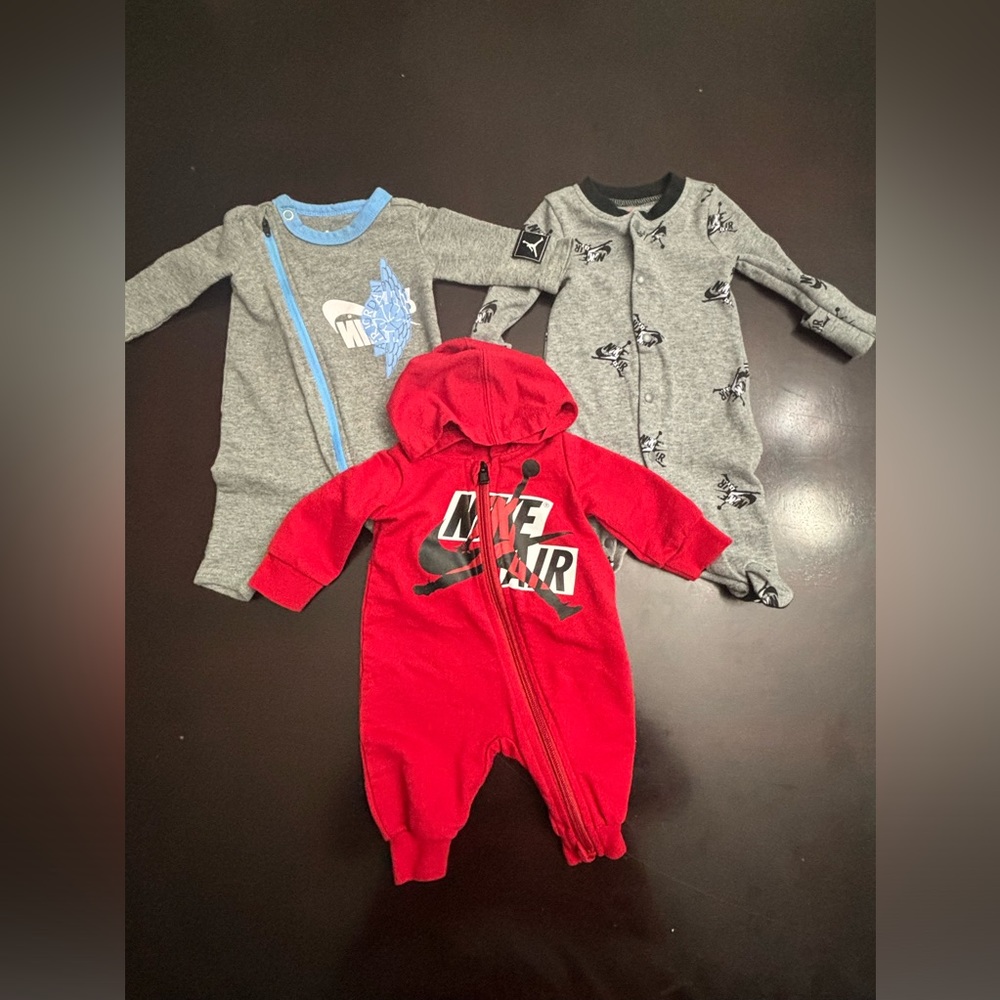 Nike Jordan Bundle x3 One Piece for Newborn